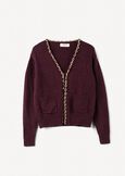 Crimea cardigan with gold chain BLU MIDNIGHTVIOLA VINACCIA Woman image number 4