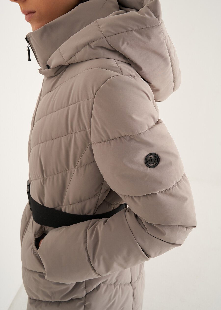 Piky padded jacket with belt BLU MIDNIGHTOYSBL Woman , image number 5