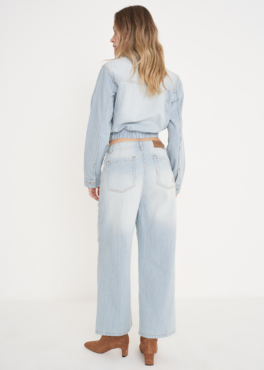 Pantalone Deny in 100% cotone BIANCO WHITE Donna , immagine n. 5