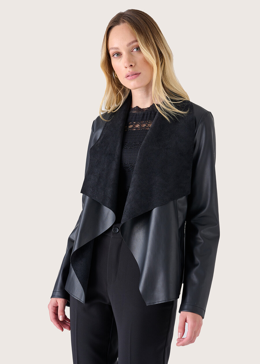 Coprispalle Croazia in ecopelle NERO BLACK Donna , immagine n. 2