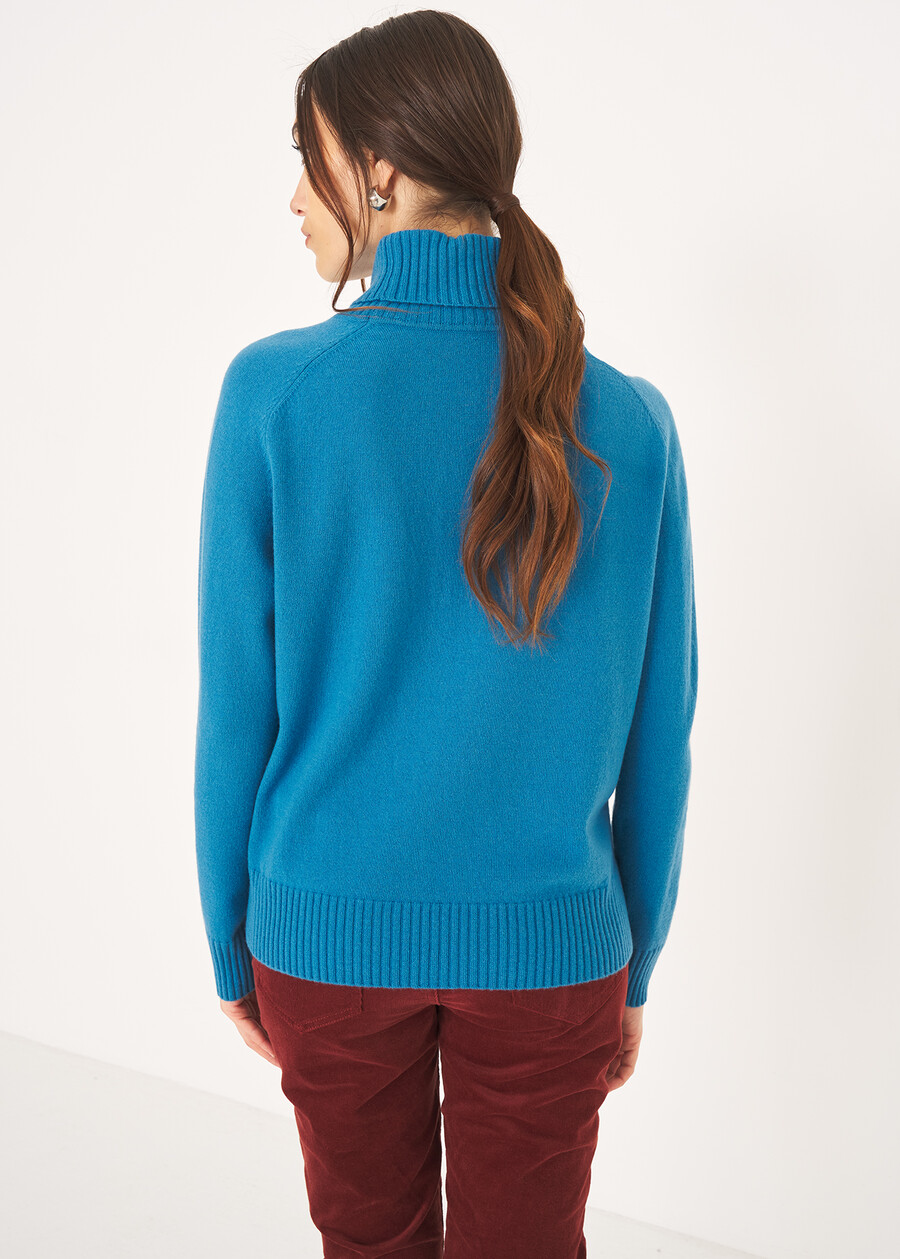 Marylin pure wool sweater ROSSO MAGENTAVERDE PAVONE Woman , image number 3