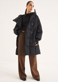Piumino Parker lungo over NERO BLACK Donna immagine n. 2