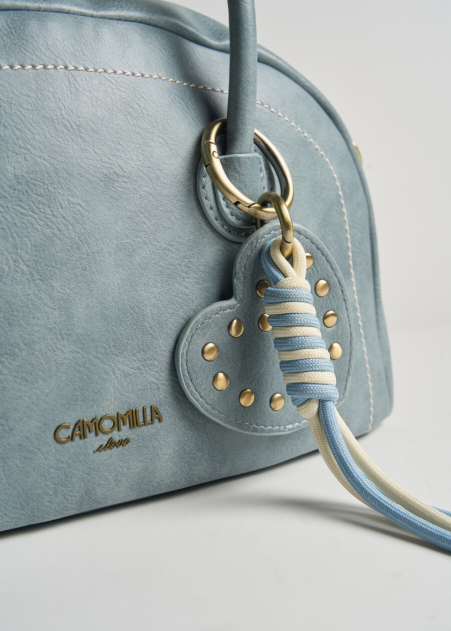 Bauletto Bay decoro impuntura AZZURO AZZURROMARRONE Donna , immagine n. 4