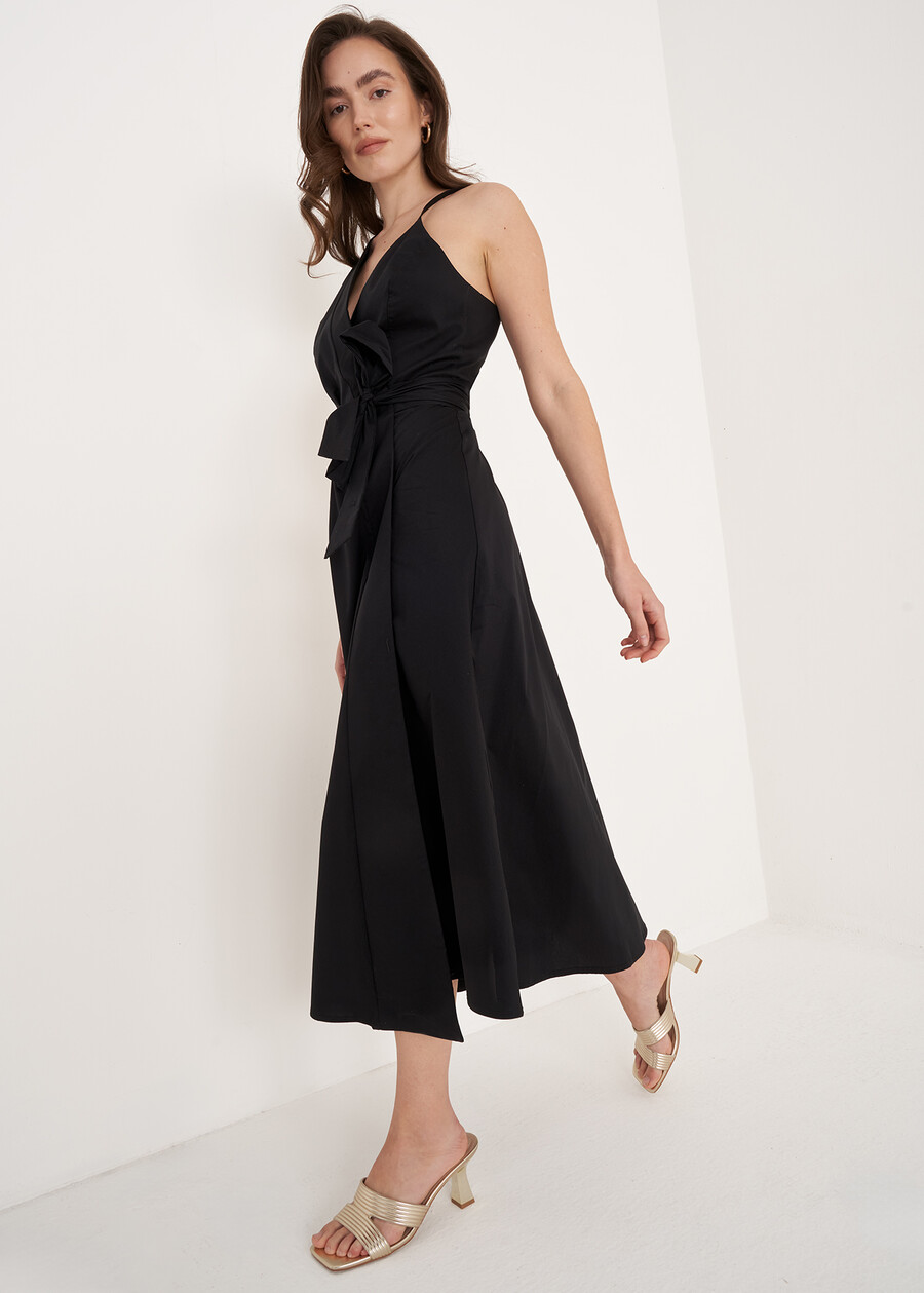 Ally V-Neck Dress NERO BLACK Woman , image number 2