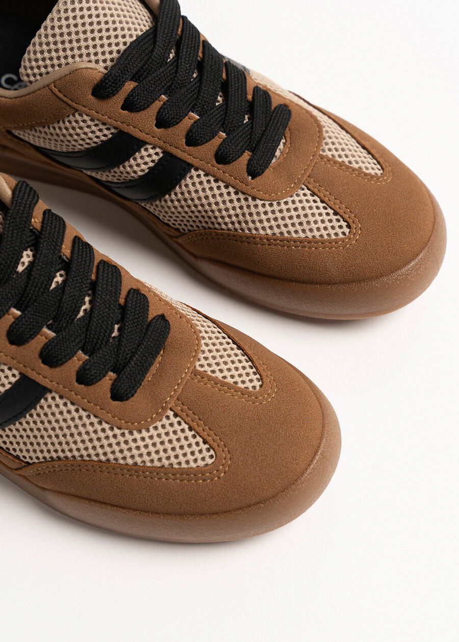 Sneakers Summer stile tennis MARRONE CARAMELLO Donna , immagine n. 3