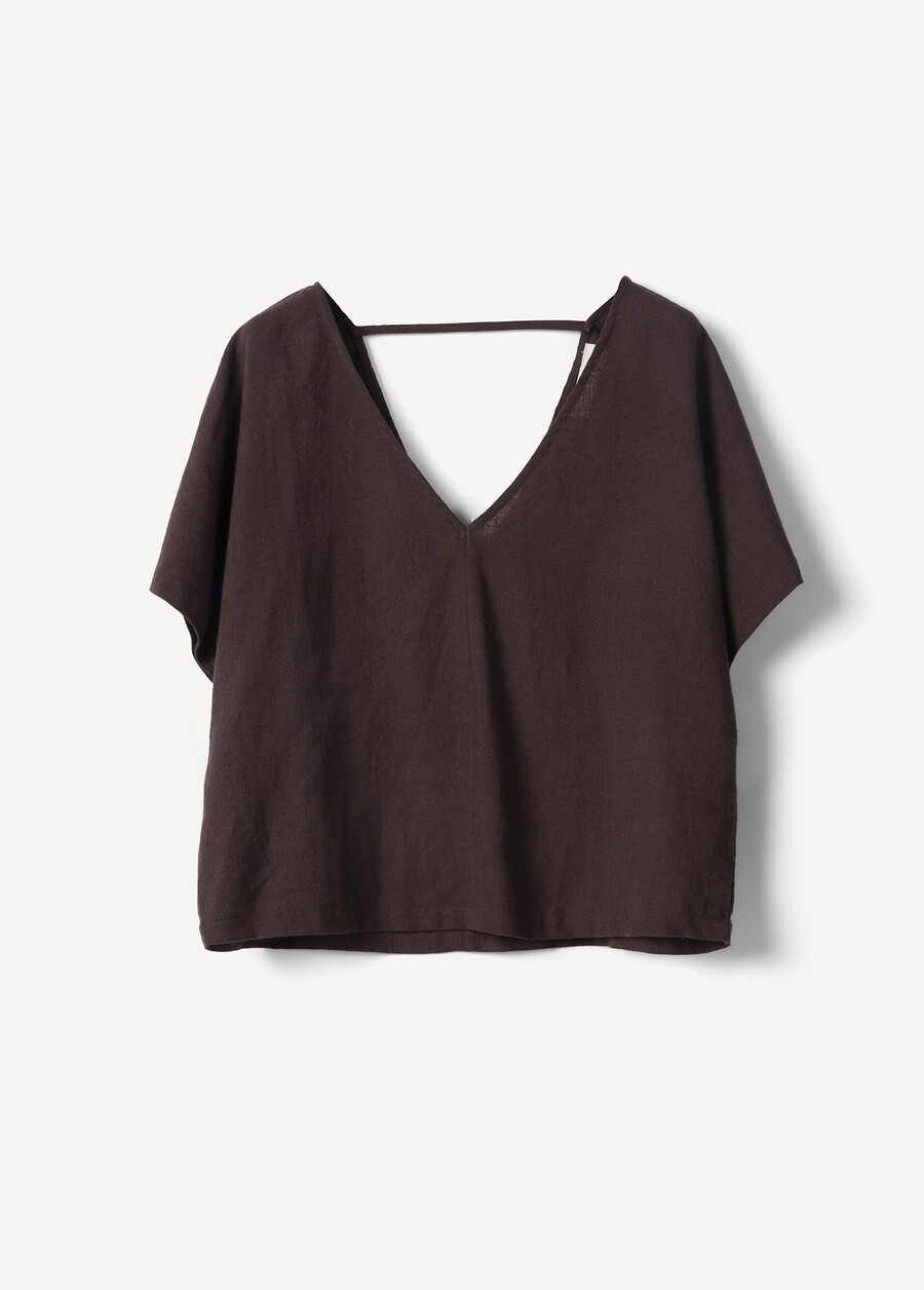 Blusa Botero In 100% Viscosa MARRONE JAVA Donna , immagine n. 5