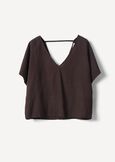 Blusa Botero In 100% Viscosa MARRONE JAVA Donna immagine n. 5