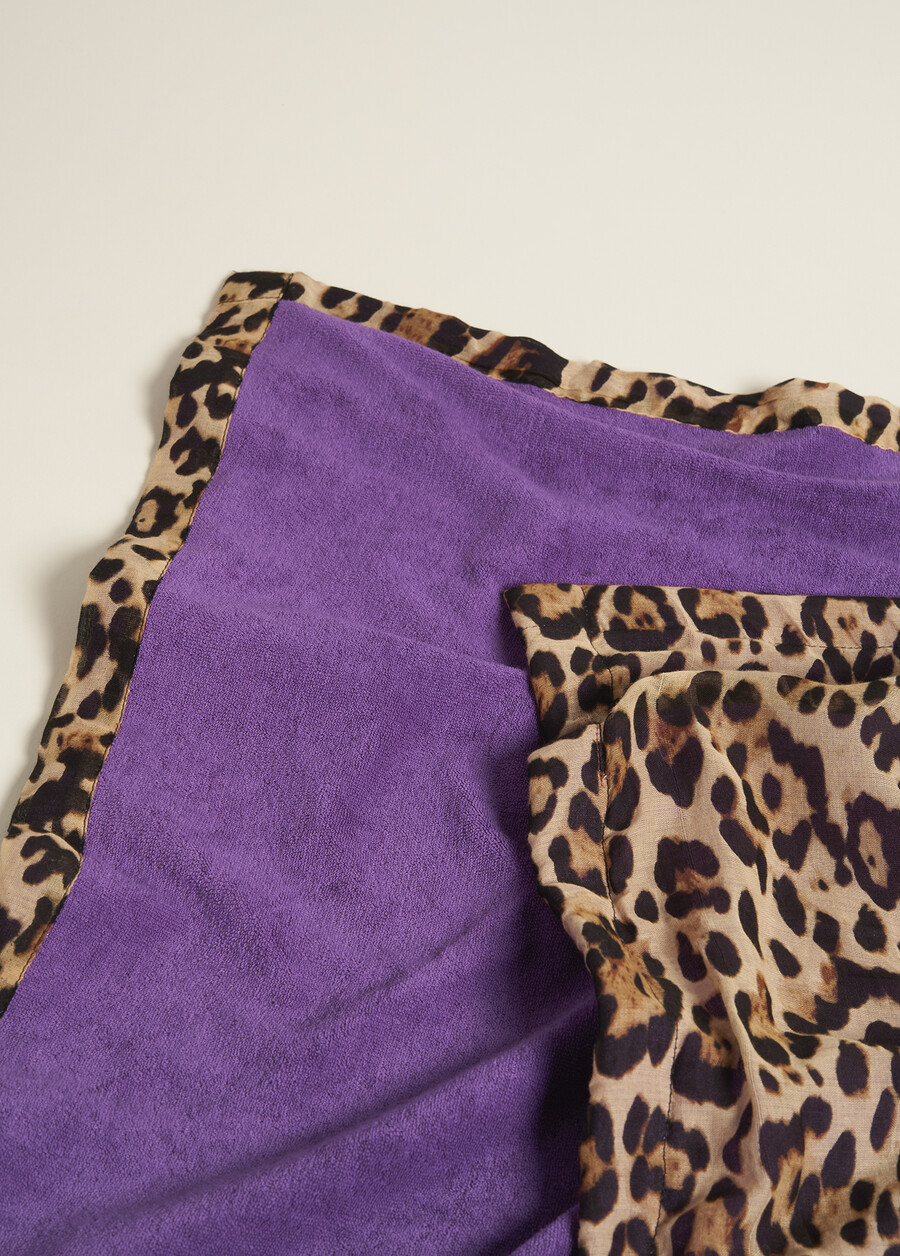 Telo Mare Tacula Animalier BLUE TURCHESEVIOLA MULBERRY Donna , immagine n. 3