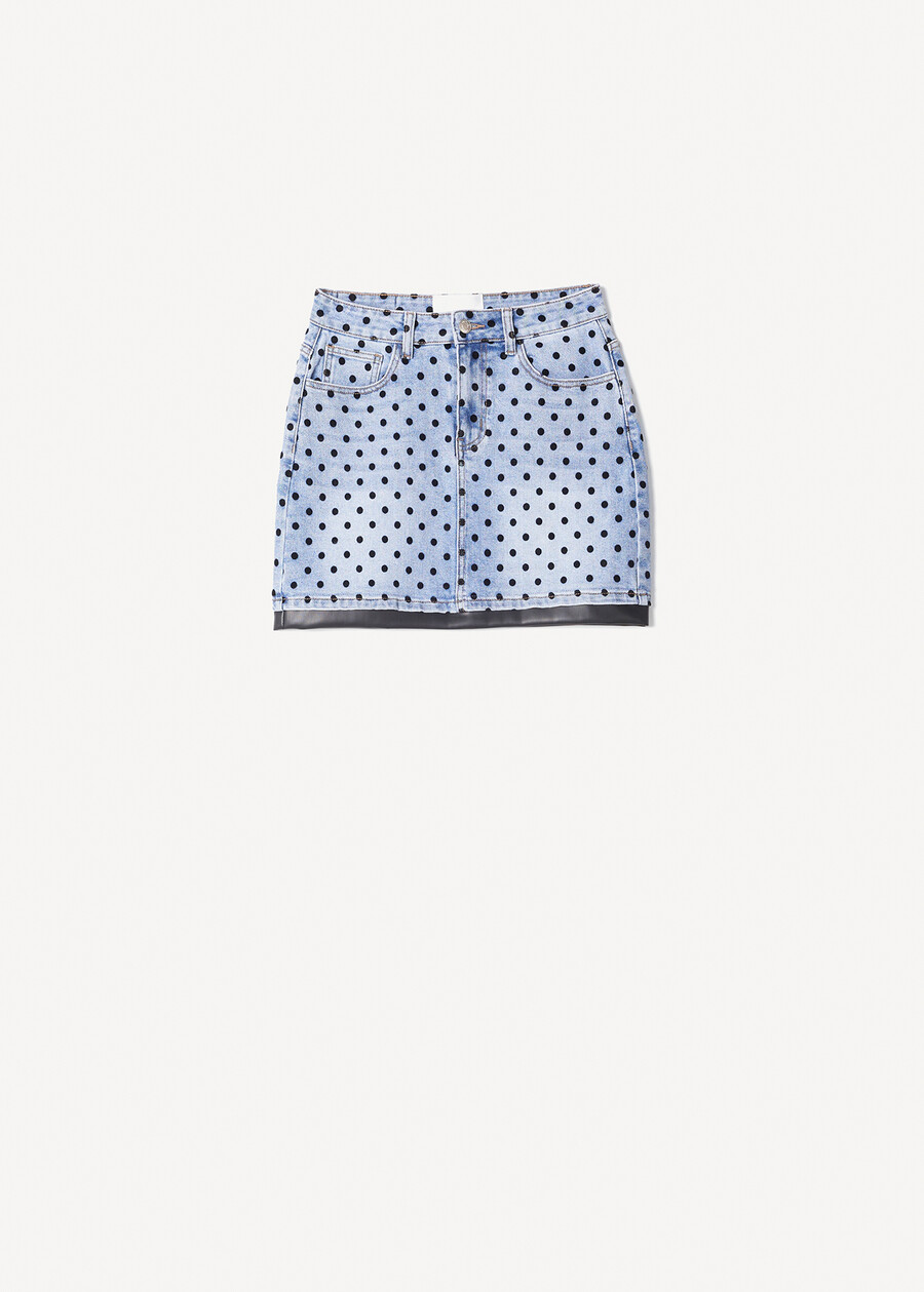 Minigonna Greta denim pois DENIM MEDIUM DENIM Donna , immagine n. 6