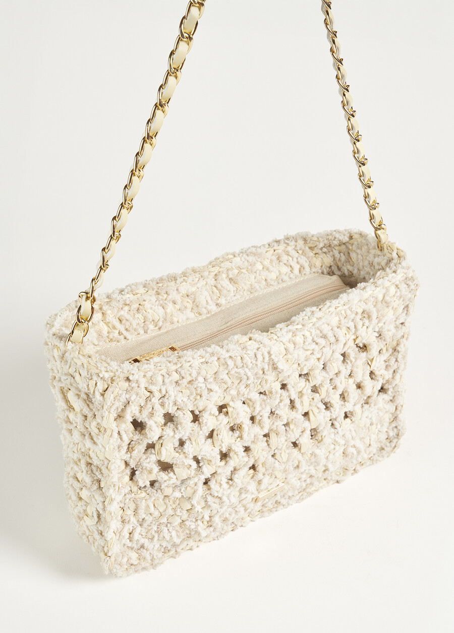Bila woven paper clutch bag VIOLA MULBERRYBEIGE AVENA Woman , image number 3