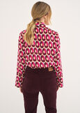 Carmen wallet print shirt GRIGIO CENERE Woman image number 3