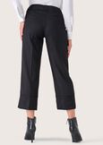 Sara polyviscose trousers NERO BLACKBEIGE LANA Woman image number 4