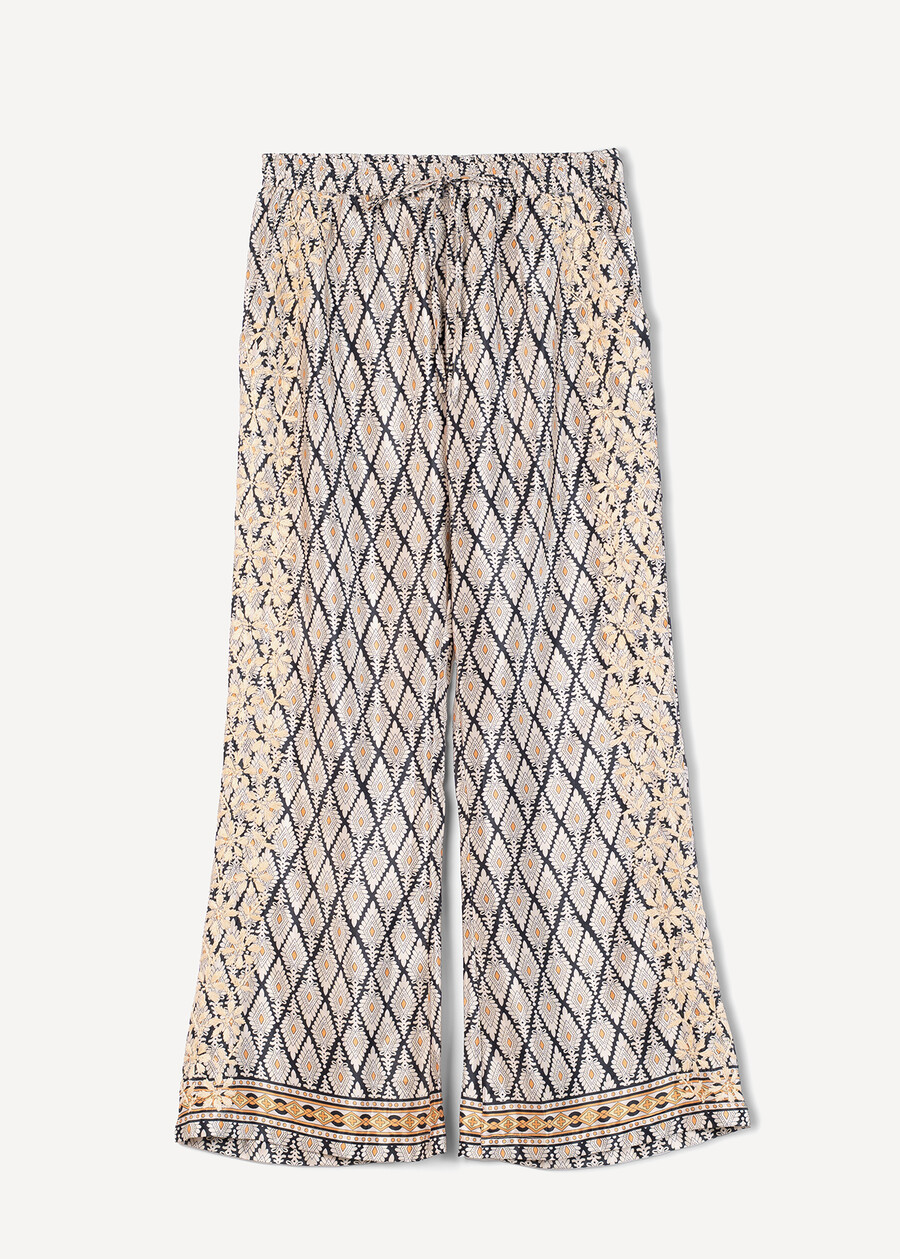 Pinocchietto Pier stampato NERO BLACK Donna , immagine n. 6