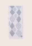 Senna scarf with lurex BIANCO WHITENERO BLACK Woman image number 2