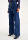 Pantalone Dannie in denim di cotone BIANCO WHITEDENIM DARK DENIM Donna immagine n. 2