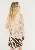 Cardigan Chandra in filo di cotone BEIGE LIGHT BEIGE Donna immagine n. 3