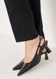 Snake slingback shoe NERO BLACK Woman image number 1