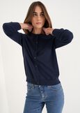 Cardigan Cassel in cotone e seta BLUBIANCO BURRO Donna immagine n. 1