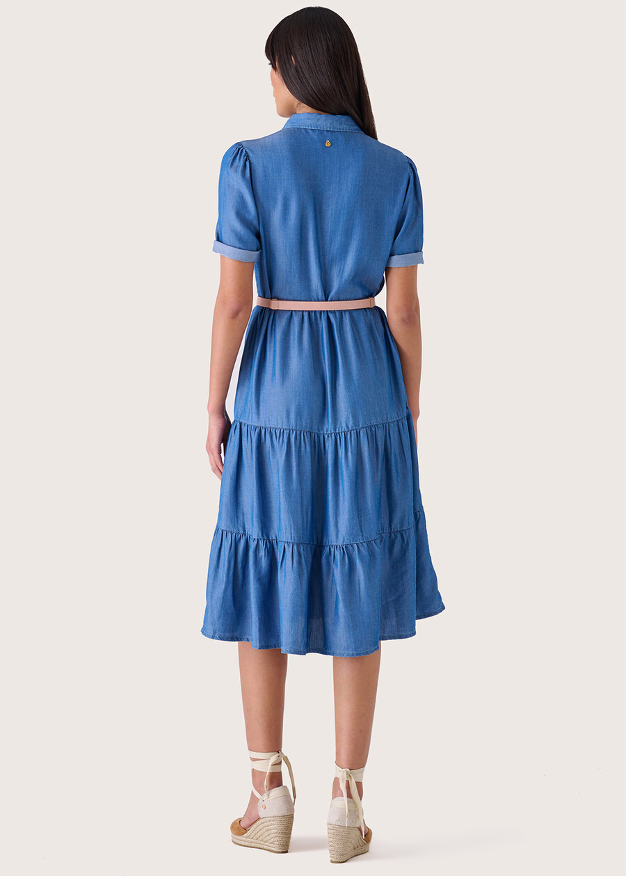 Arav 100% cotton denim dress DENIM Woman , image number 3