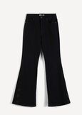 Jeans Cindy flare con ricamo rose NERO Donna immagine n. 7
