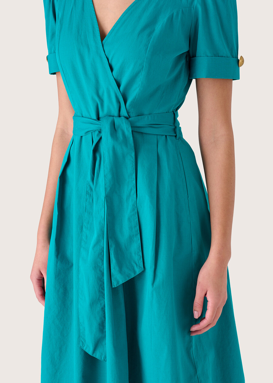Abito Alba 100% cotone VERDE MENTA Donna , immagine n. 2