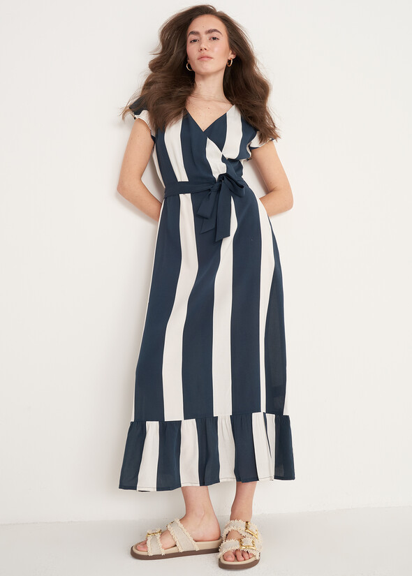Abito Andy A Righe BLU NAVY Donna null