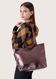 Badia eco-leather shopping bag MARRONE BRONZE Woman image number 1
