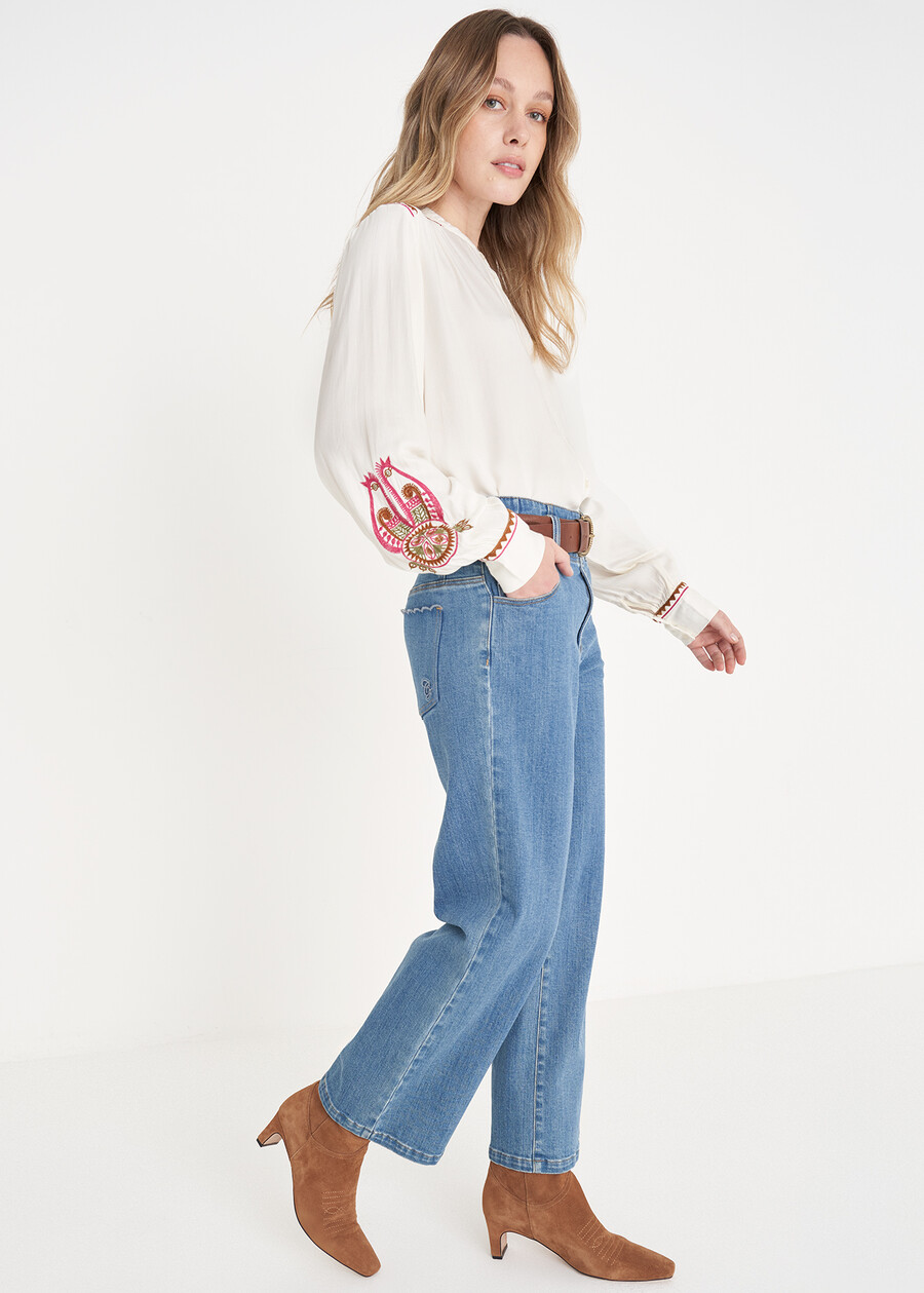 Camicia Cassya 100% rayon BIANCO WHITE Donna , immagine n. 5