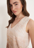 Teodoro Printed Viscose Top BEIGE LIGHT BEIGE Woman image number 2