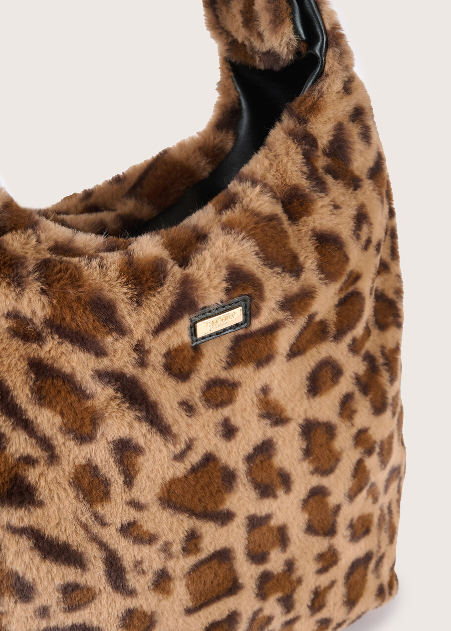 Bright eco-fur sac bag  Woman , image number 3