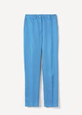 Alice-E linen e viscose trousers BLUMARRONE JAVABIANCO WHITEBLUE TURCHESE Woman image number 7