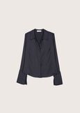 Camicia Camylla in satin NERO BLACKROSA BOUQUET Donna immagine n. 4