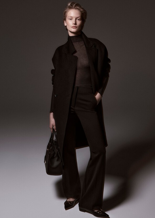 Corinne 100% woolen coat NERO BLACK Woman null
