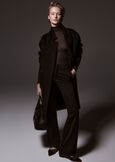 Corinne 100% woolen coat NERO BLACKBEIGE CAMMELLO Woman image number 1