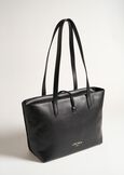 Shopping Betty in ecopelle e ecocamoscio NERO BLACKVIOLA PRUGNA Donna immagine n. 5