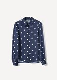 Camicia Alessia-T Pois Satinata BLU NAVY Donna immagine n. 4