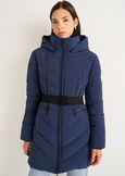 Piky padded jacket with belt BLU MIDNIGHTOYSBL Woman image number 1