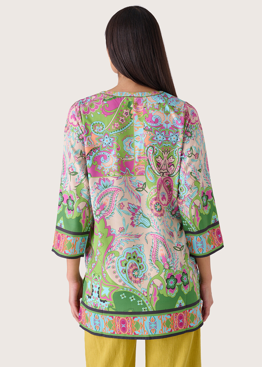 Kurta Claudy in crepe ROSA BUBBLE Donna , immagine n. 3