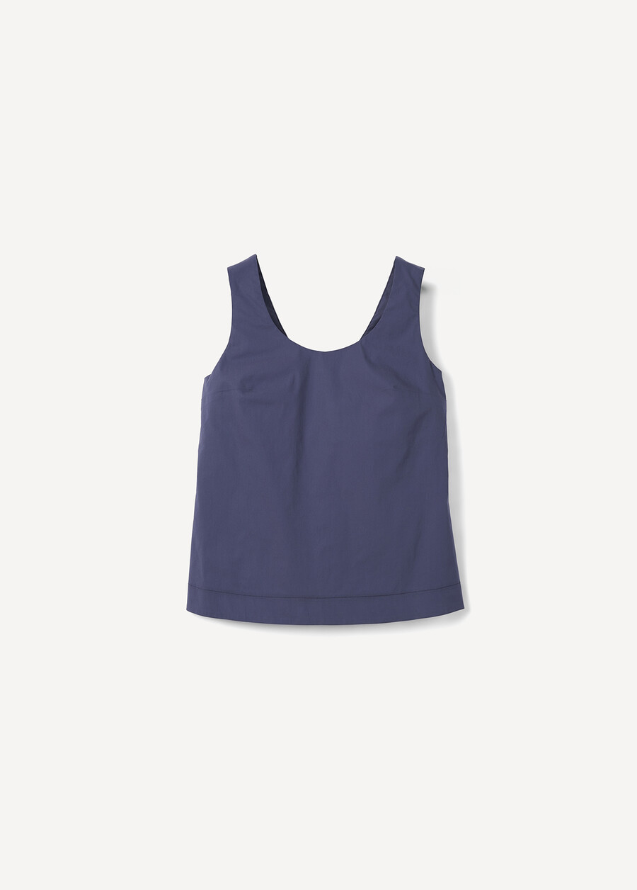 Top Teddy In Cotone BLU AVION Donna , immagine n. 5