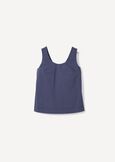 Top Teddy In Cotone BLU AVION Donna immagine n. 5