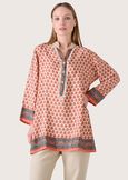Blusa Candice in satin ROSSO CORALLO Donna immagine n. 1