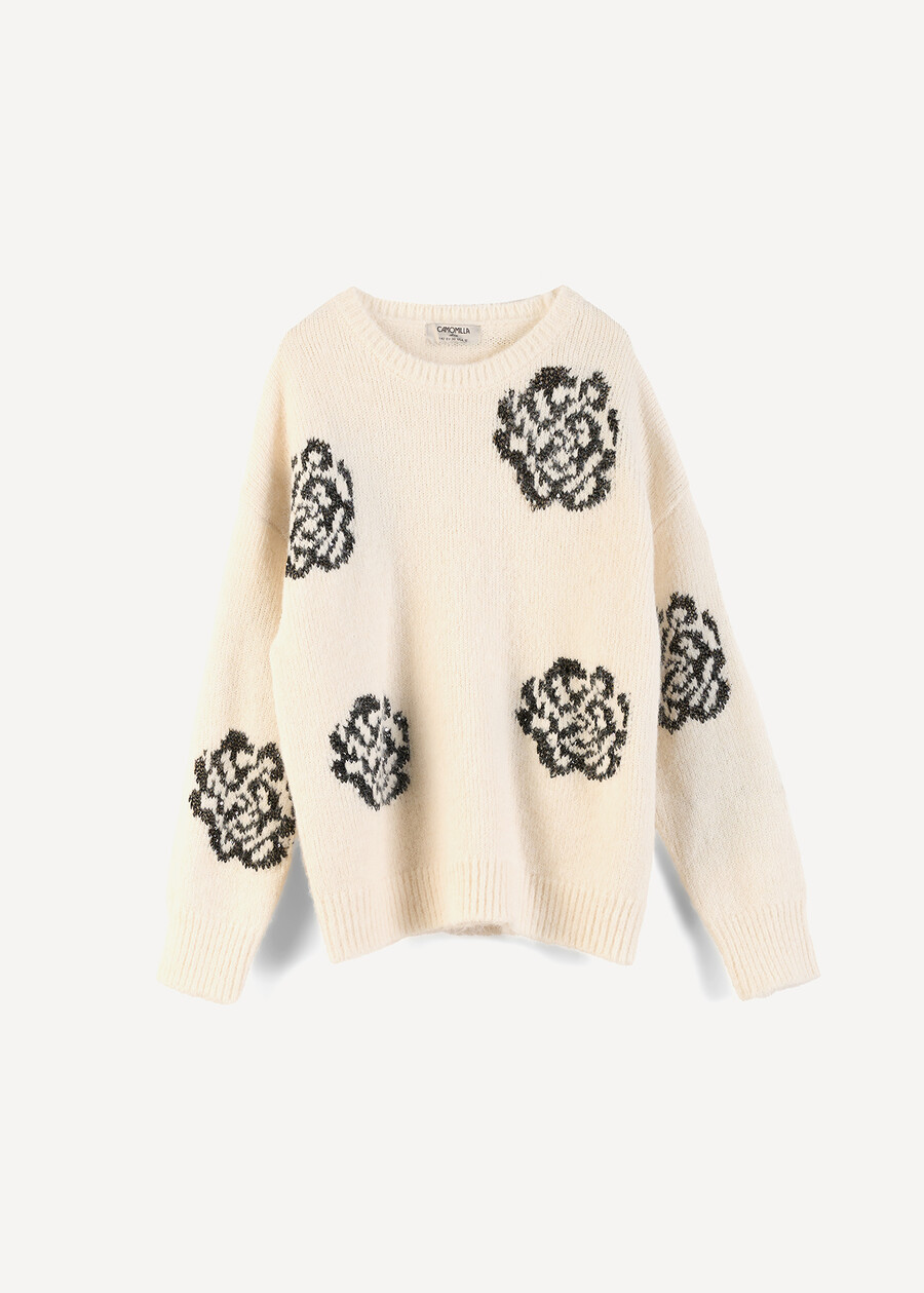 Maglia Marilyn con mini paillettes BEIGE LATTE Donna , immagine n. 6