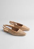 Slingback Samoa tessuto stuoia BEIGE DOESKIN Donna immagine n. 1