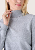 Memole 100% wool and cashmere jersey GRIGIO LIGHT GREYVIOLA LILLY Woman image number 3
