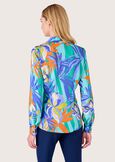 Camicia Clizia in satin fantasia BLUE PACIFICVERDE GARDEN Donna immagine n. 3