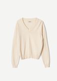 Maglia Micol in viscosa e cotone BLU MIDNIGHTBIANCO BURRO Donna immagine n. 5