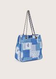 Benim patchwork-effect bag BLU AVION Woman image number 2