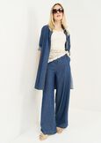 Clea long chambray shirt DENIM Woman image number 4