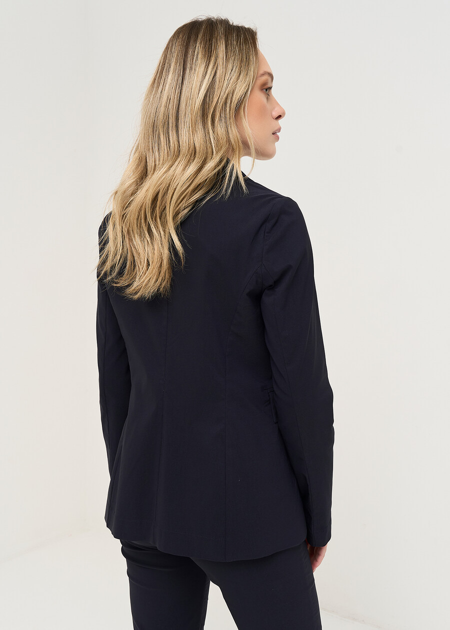 Gianna-A bengalina jacket BLU Woman , image number 3