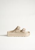 Siria rubber sandal GOLD Woman image number 3